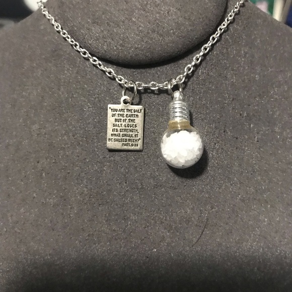 COPY - Salt of the Earth Religious Necklace Matthew 5:13 - Picture 2 of 4